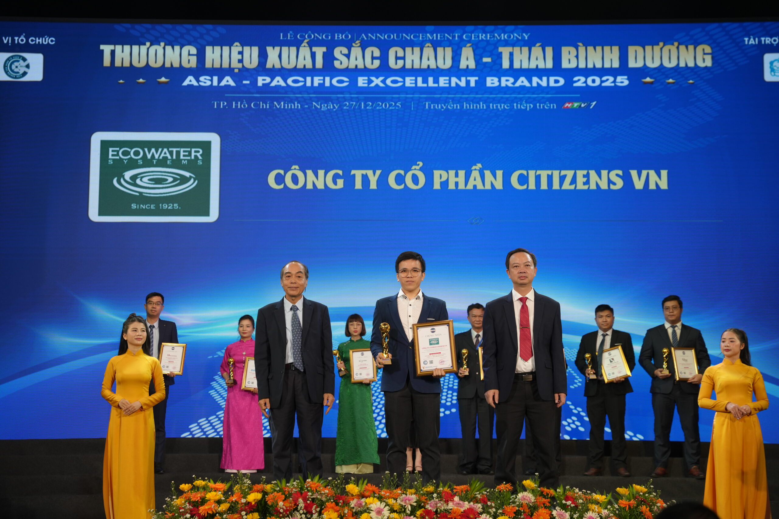 Anh Võ Văn Thanh – Giám đốc Thương mại Quốc Tế, đại diện Citizens VN tại lễ trao giải Asia Pacific Excellent Brand 2025.