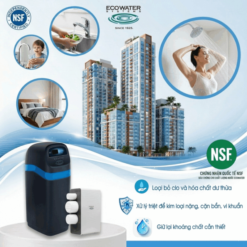 Lọc tổng đầu nguồn mang lợi những lợi ích vượt trội