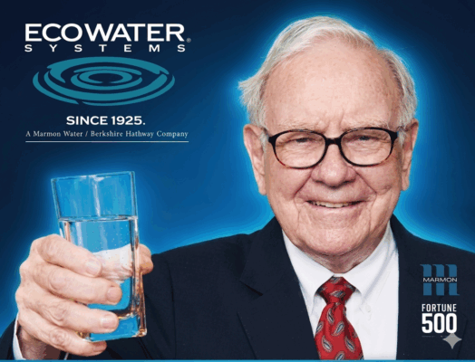 EcoWater thuộc sở hữu của Berkshire Hathaway do Warren Buffett lãnh đạo